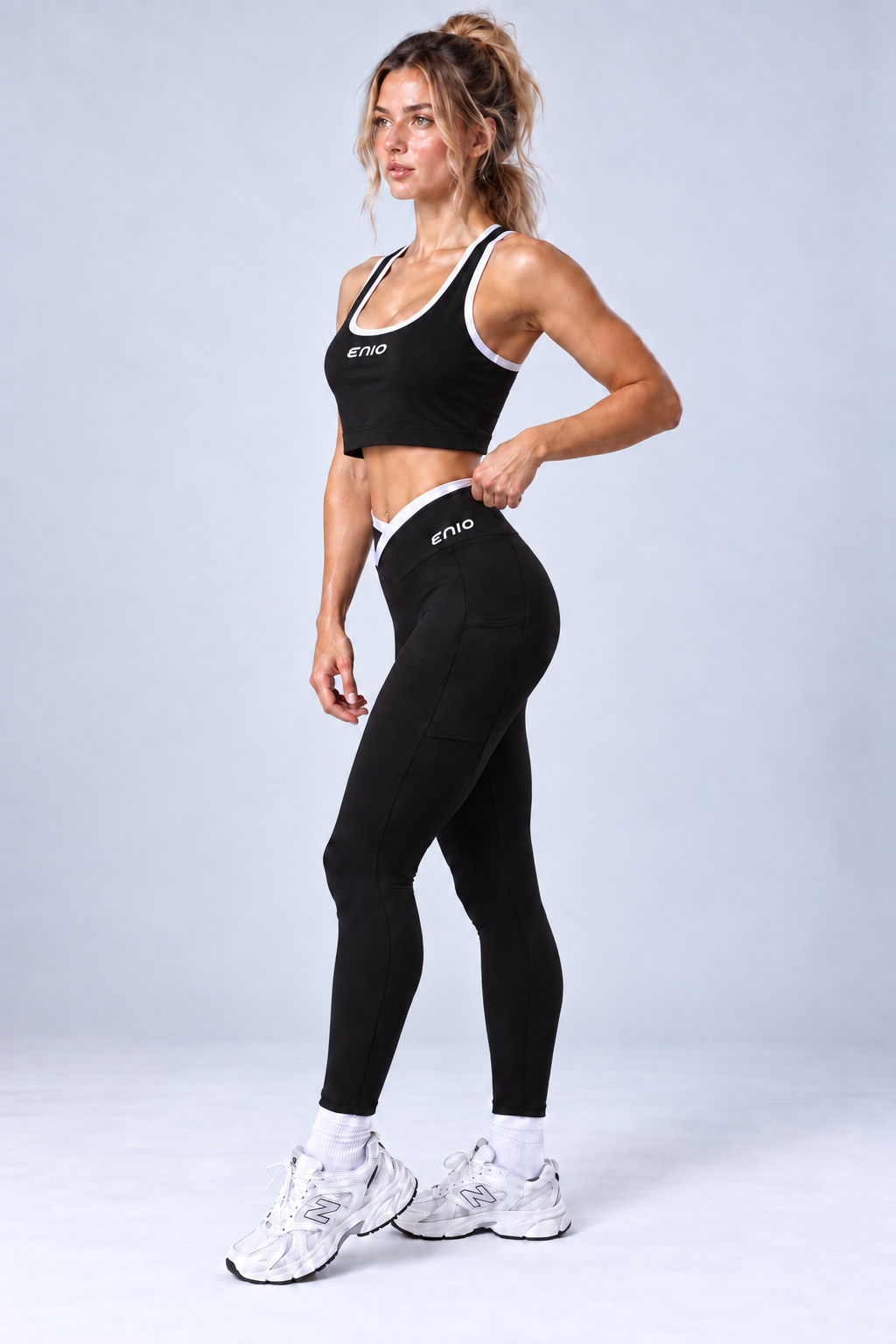 Cross Waist Pocket Leggings